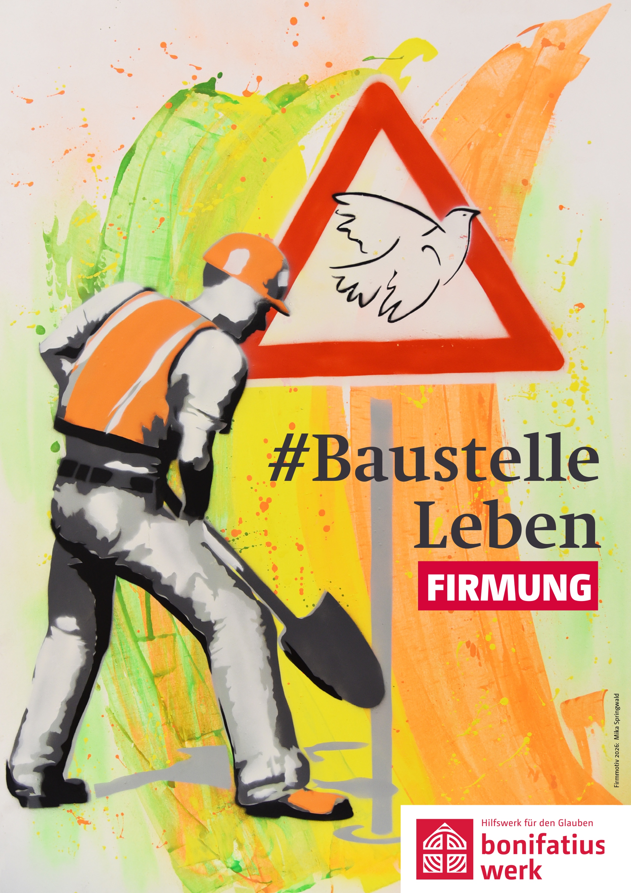 Arbeiter an einer Baustelle (c) BonifatiusWerk-Mika Springwald Arbeiter an einer Baustelle
